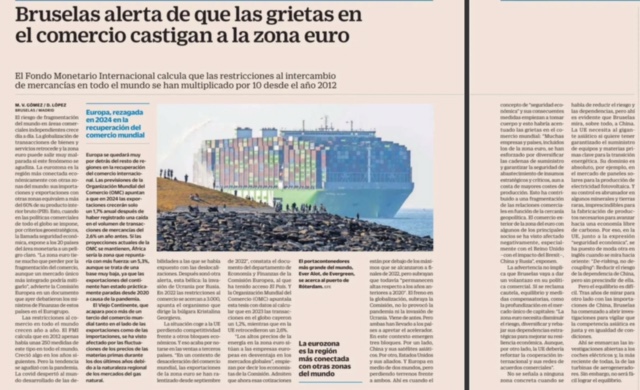 La zona euro se enfrenta a un futuro incierto en el comercio globa